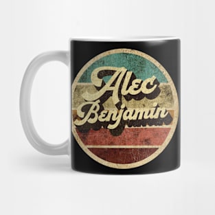 Tanatoraja, circle retro faded Alec Benjamin Mug